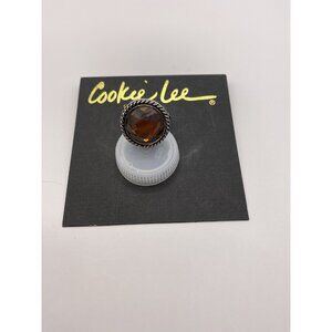 COOKIE LEE Facet Glass Adjustable Ring NEW $24